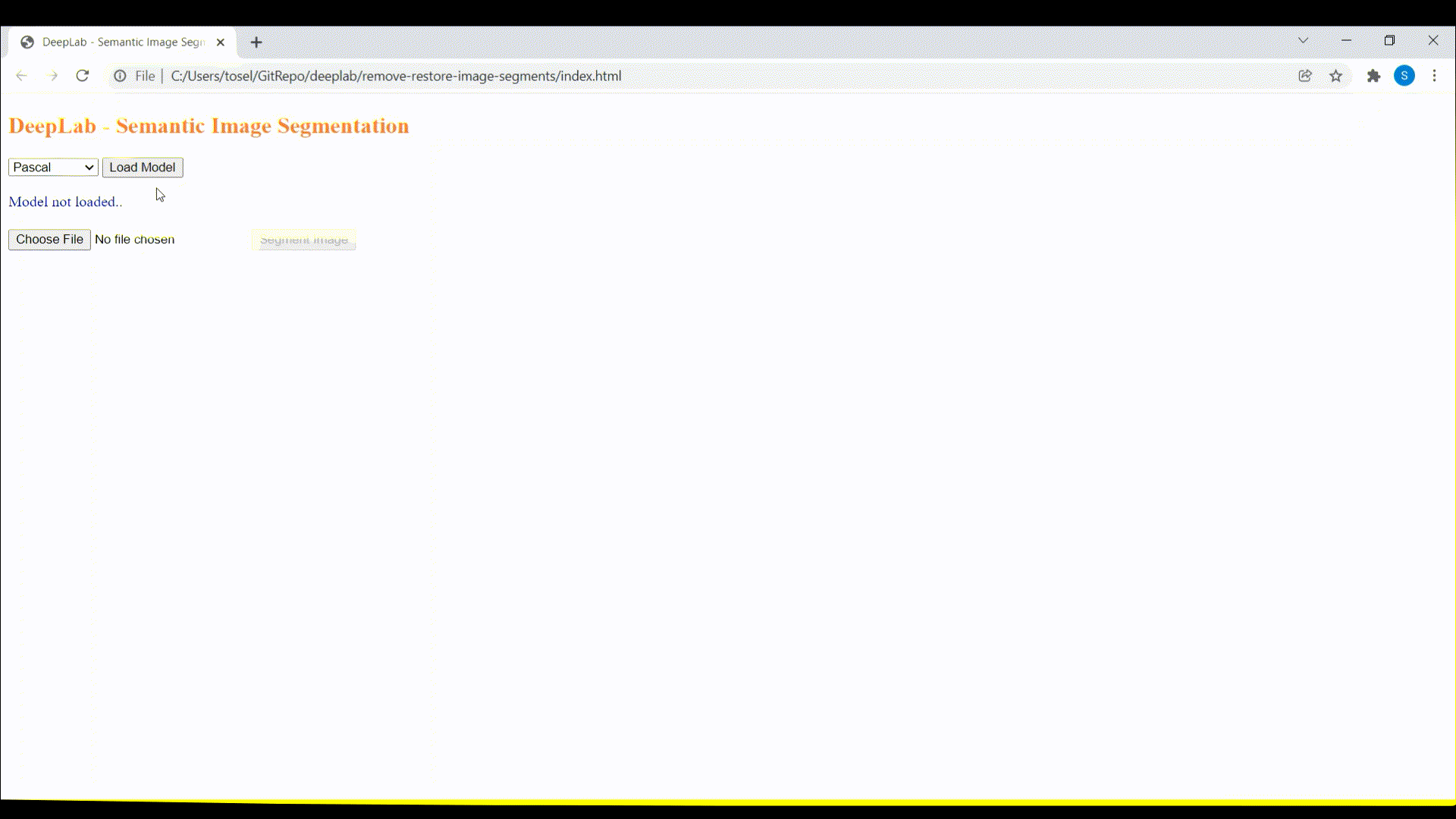 deeplab - image segmentation demo