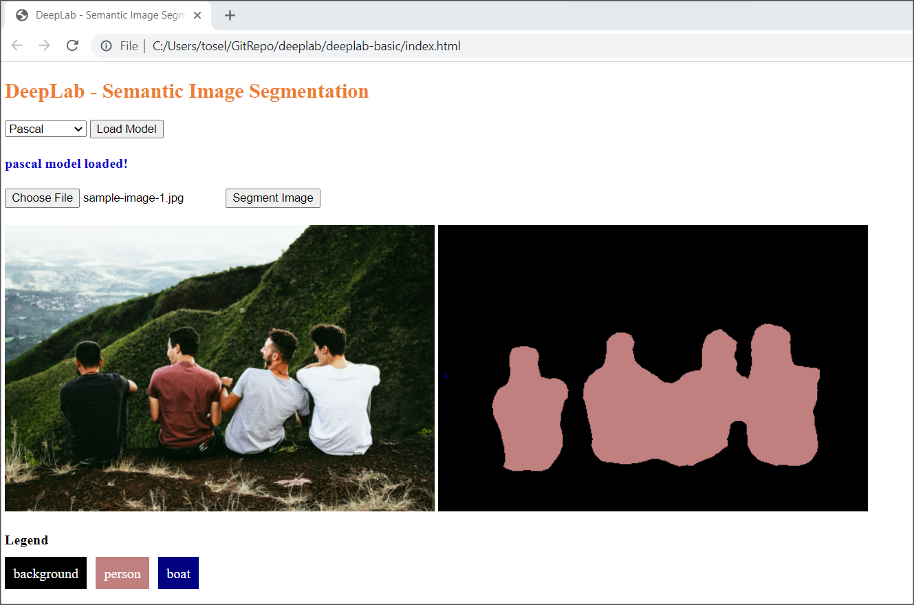 TensorFlow.js – Semantic Image Segmentation In Browser Using DeepLab ...